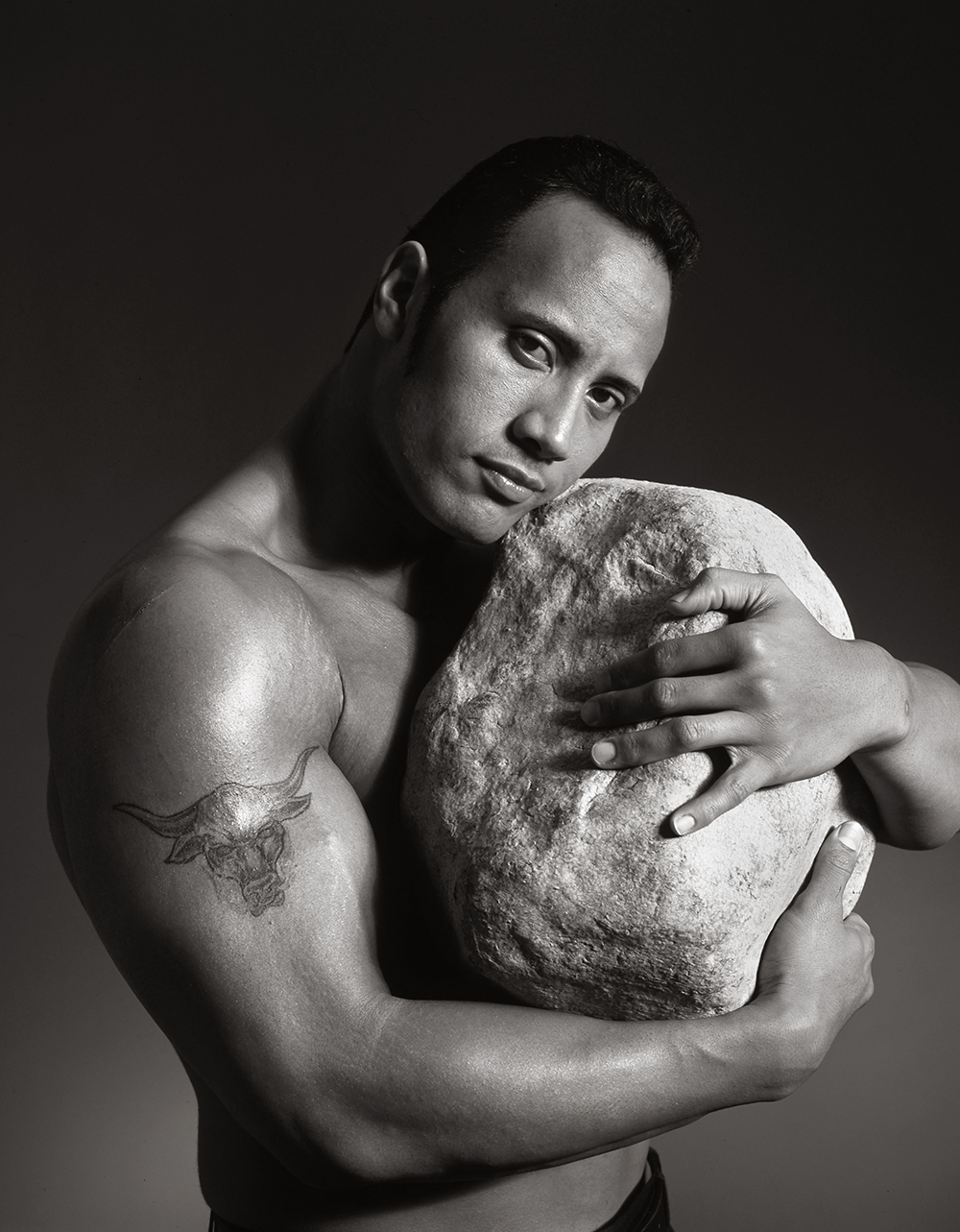 The Rock, New York 1999. (Blacjk and White)  Photographed by George Holz